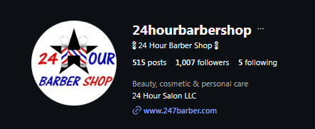 24 Hour BarberShop