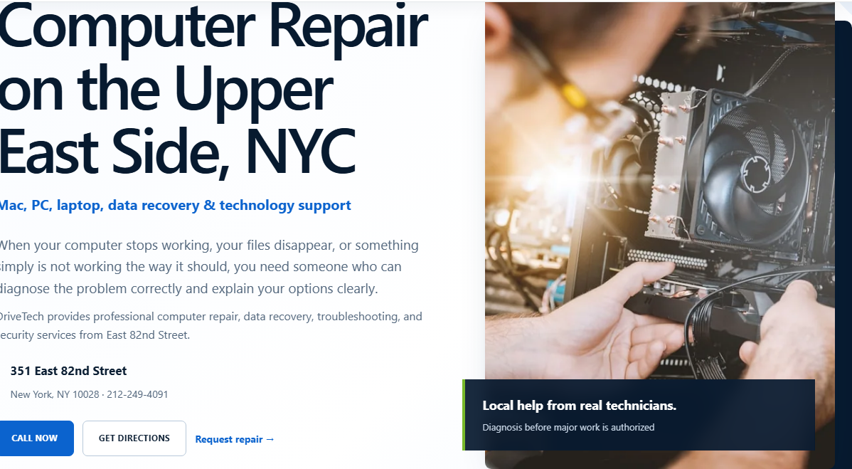 DriveTech, Inc Computer Repair NYC