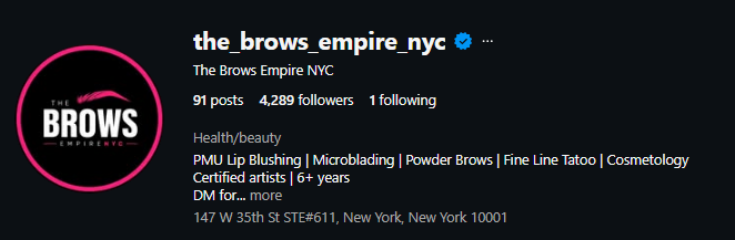 The Brows Empire NYC