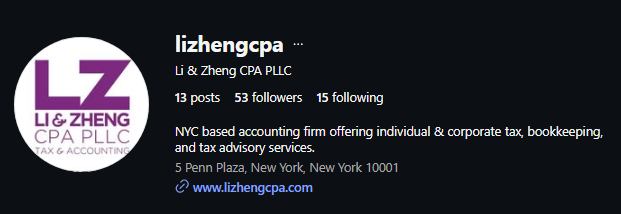 Li & Zheng CPA PLLC