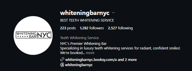 Whitening Bar NYC